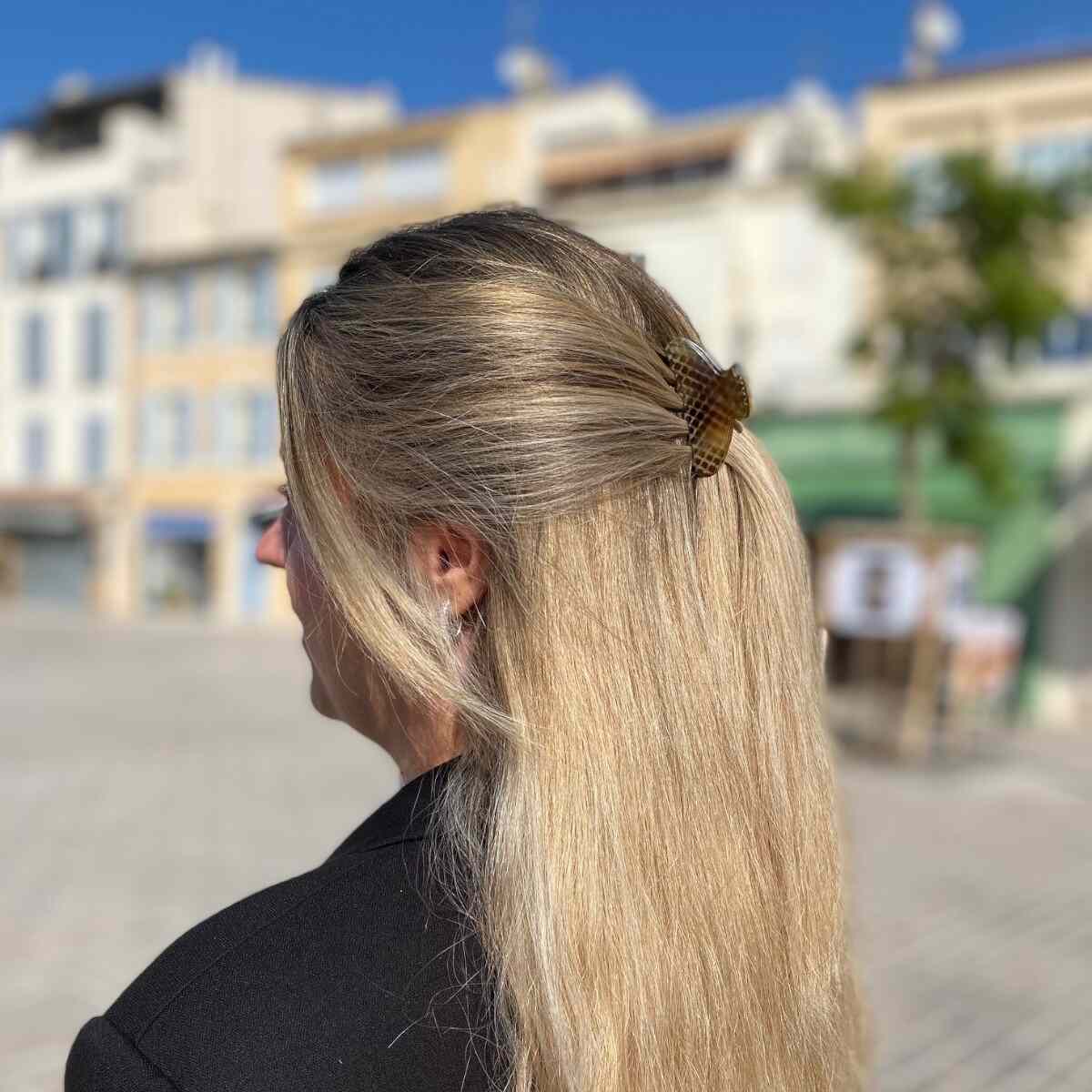 Petite pince à cheveux reptile 6 cm