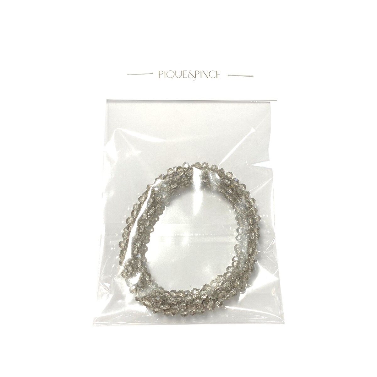 grand élastique cheveux strass 6 cm gris 2