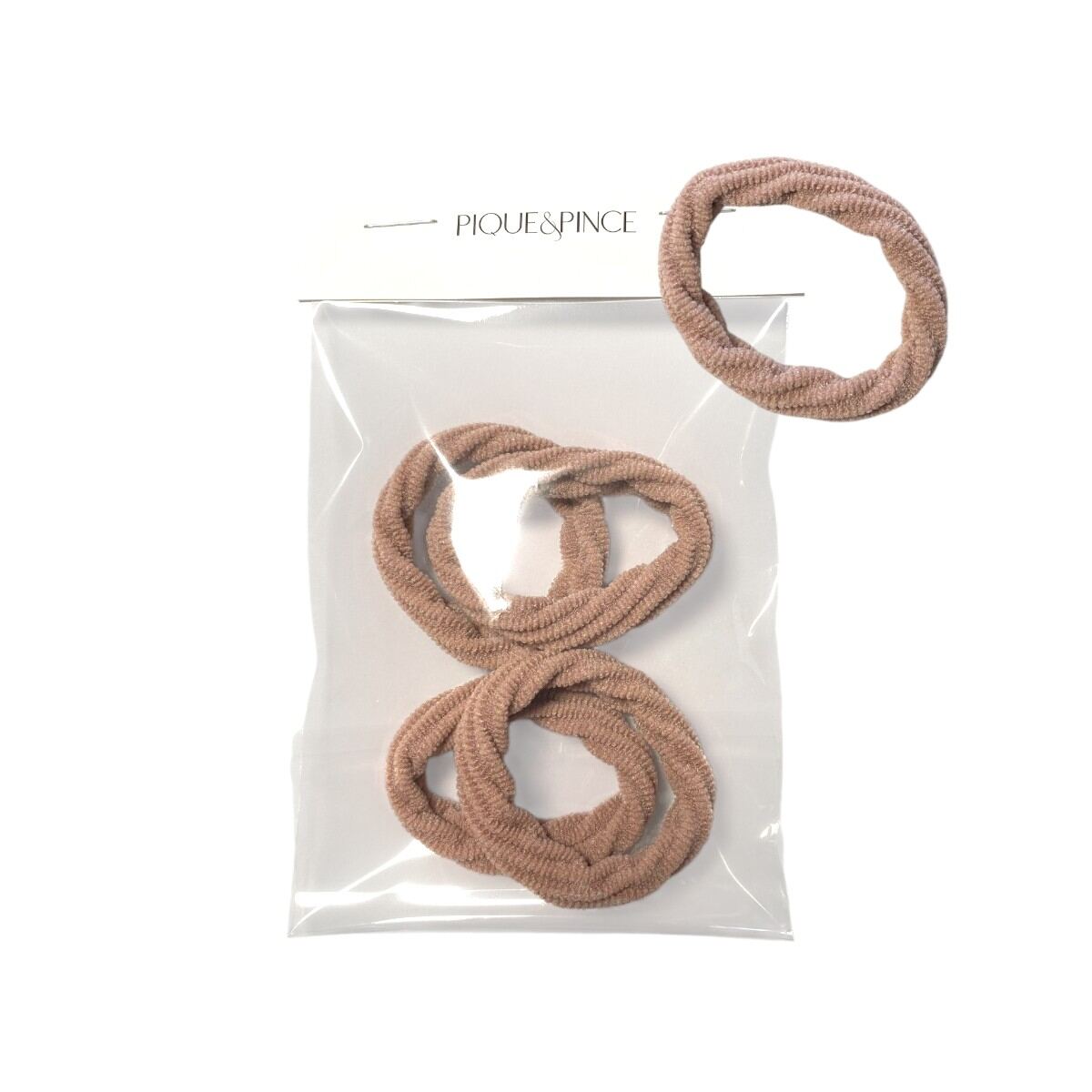 élastiques à cheveux sans couture rose pâle