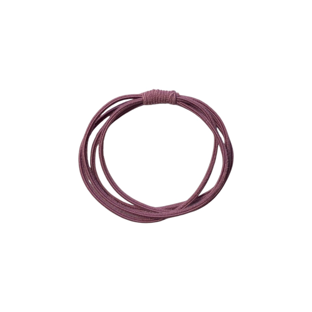 élastique à cheveux fin noué sans métal rose pourpre-Photoroom