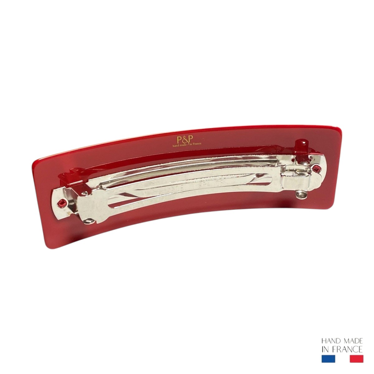 grande barrette à cheveux hortance rouge brillant 3-Photoroom