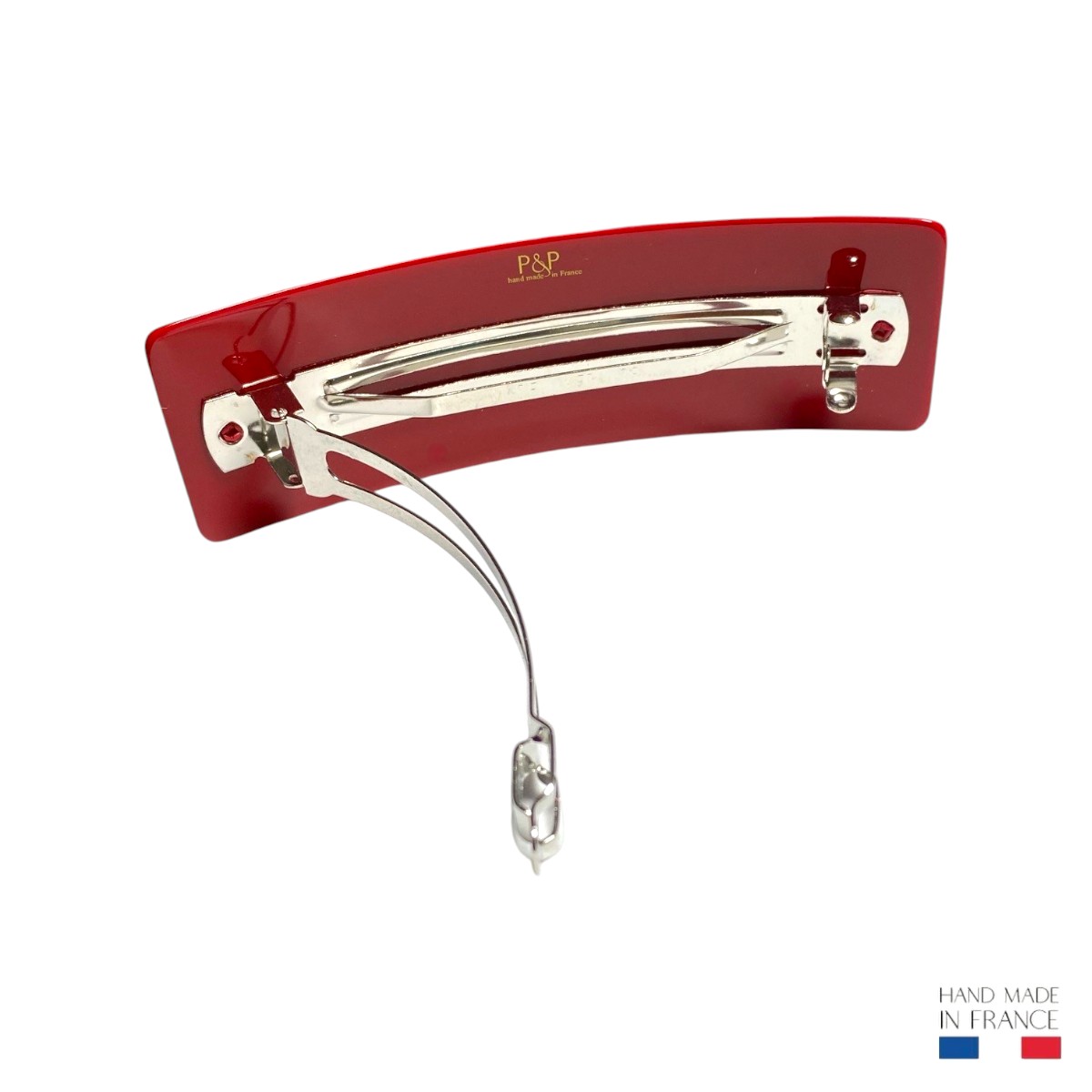 grande barrette à cheveux hortance rouge brillant 2-Photoroom