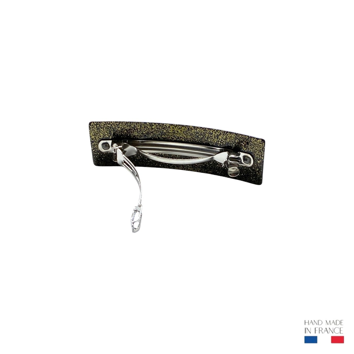 barrette à cheveux anne glossy pailleté or 3-Photoroom