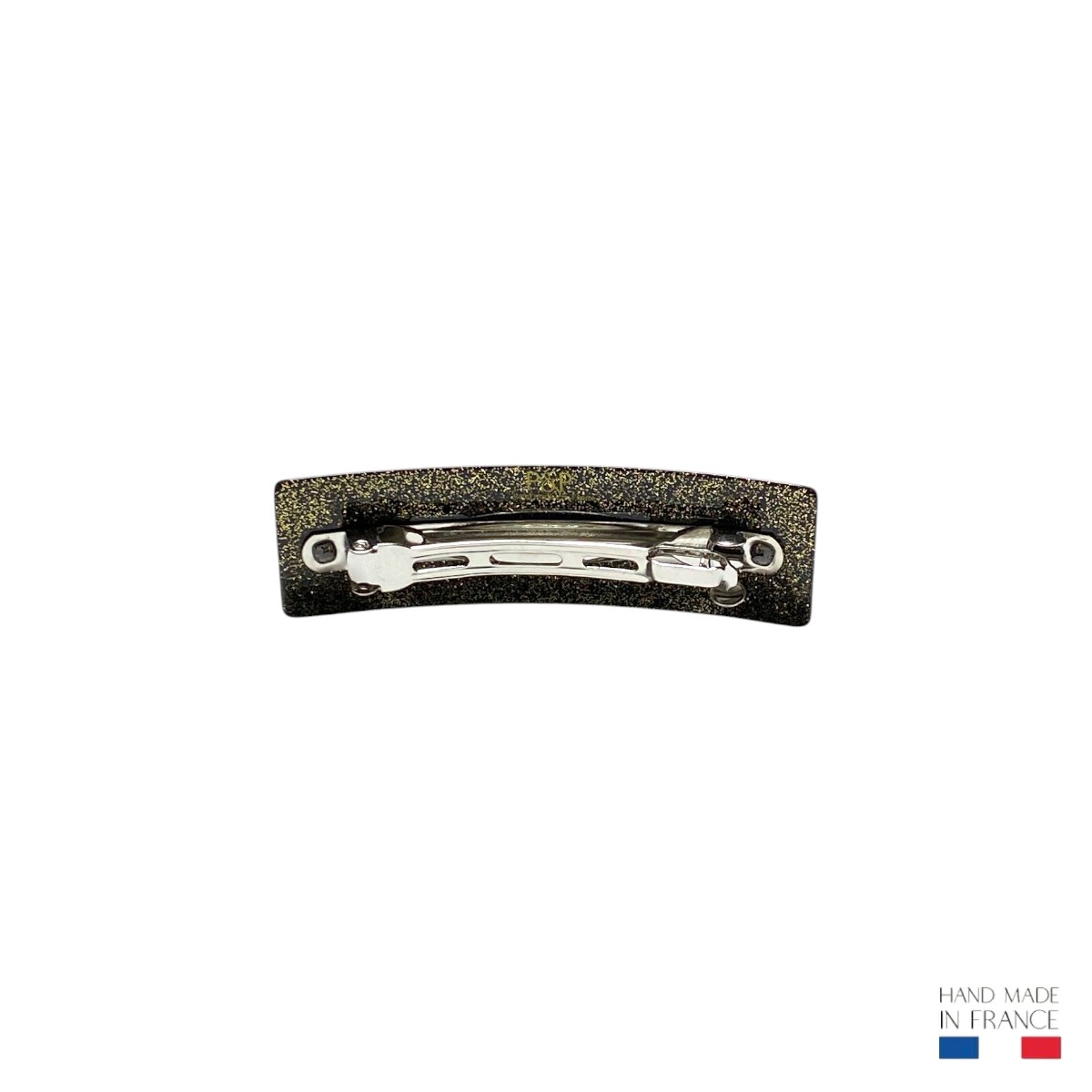 barrette à cheveux anne glossy pailleté or 2-Photoroom