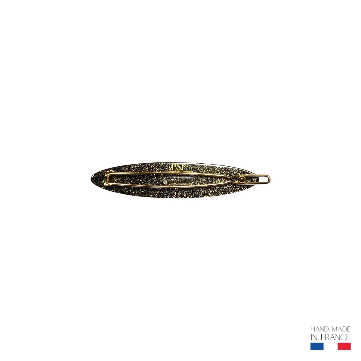 barrette à cheveux clémence glossy pailleté or 2-Photoroom