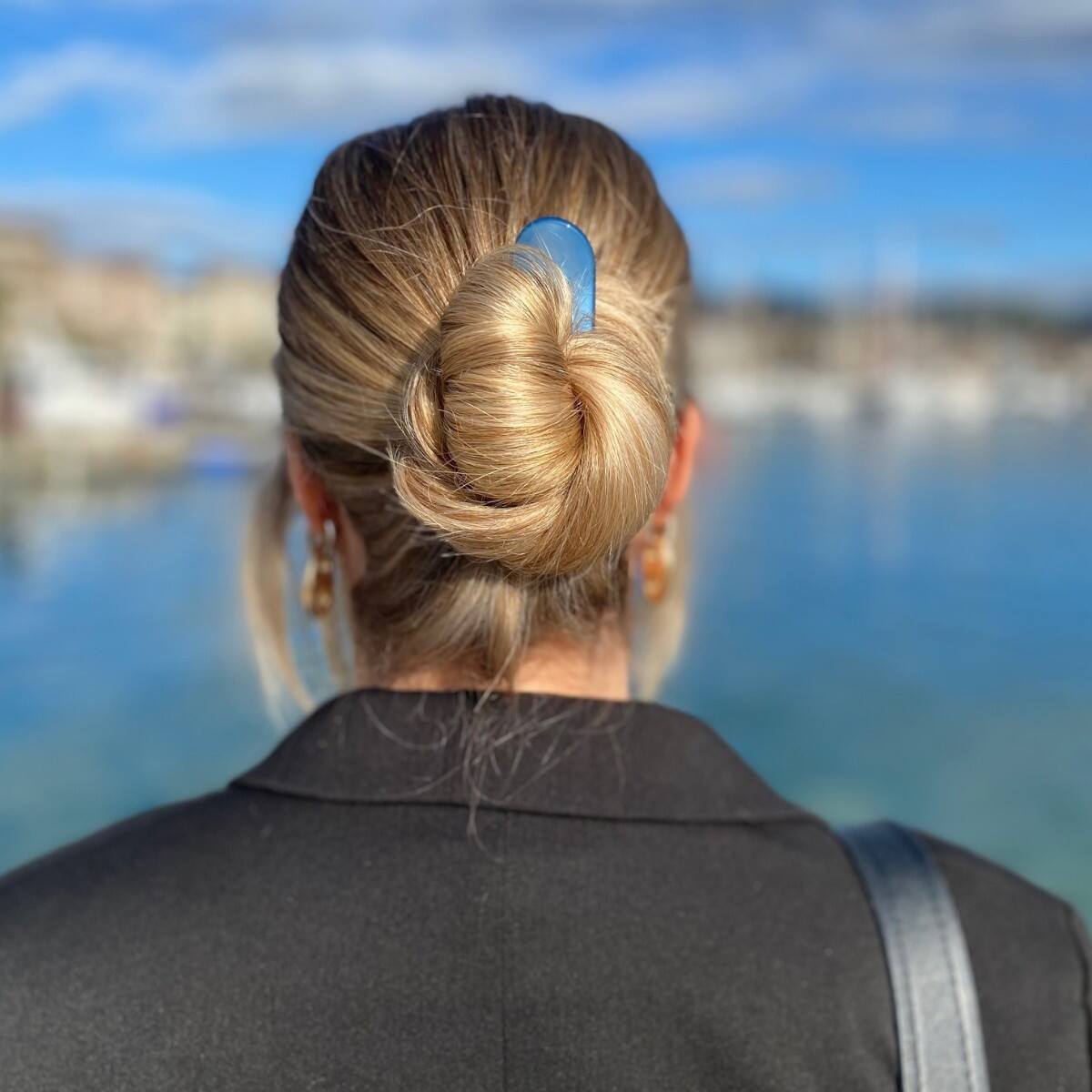 épingle à chignon 9,5 cm bleu ciel 2