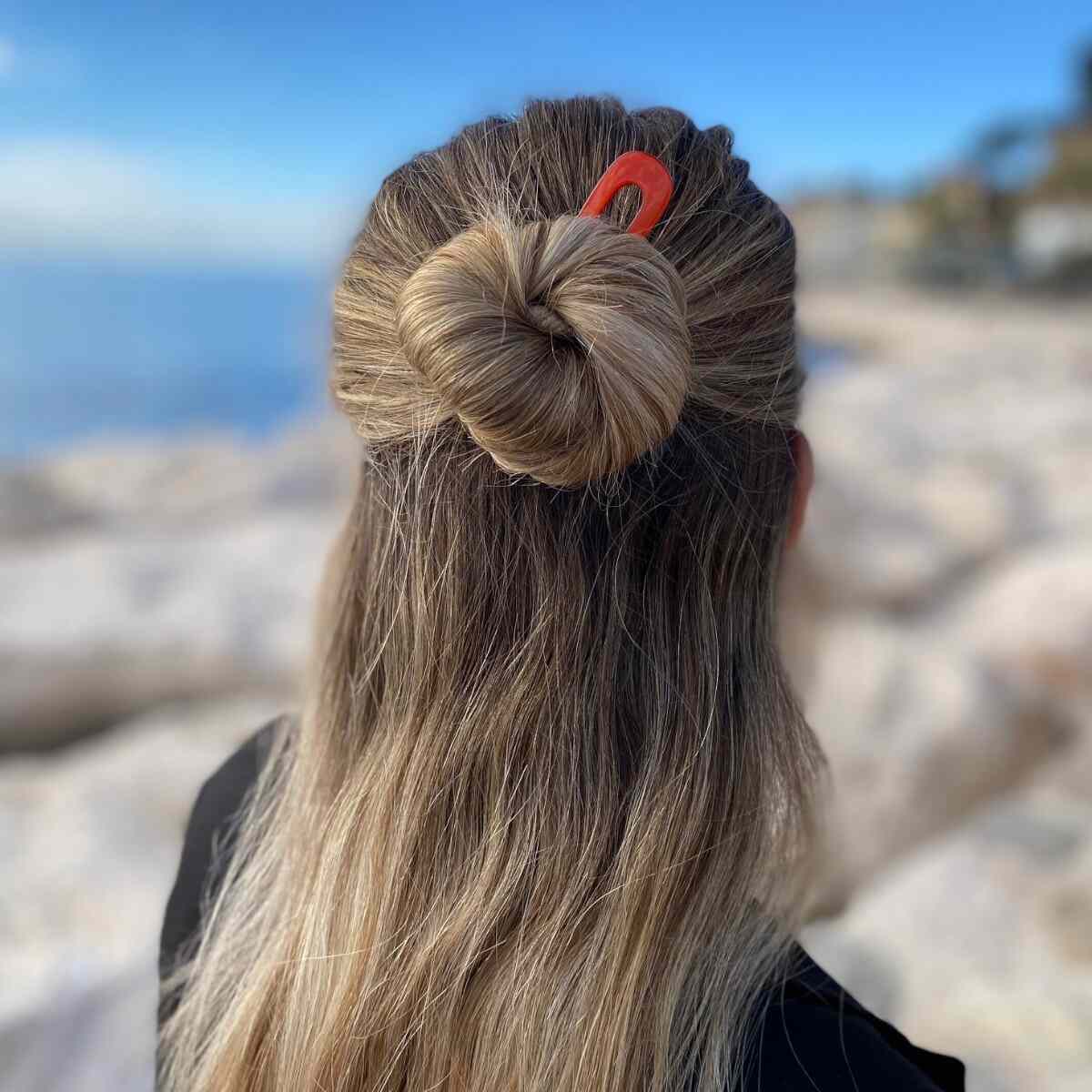 épingle à cheveux 8,5 cm rouge