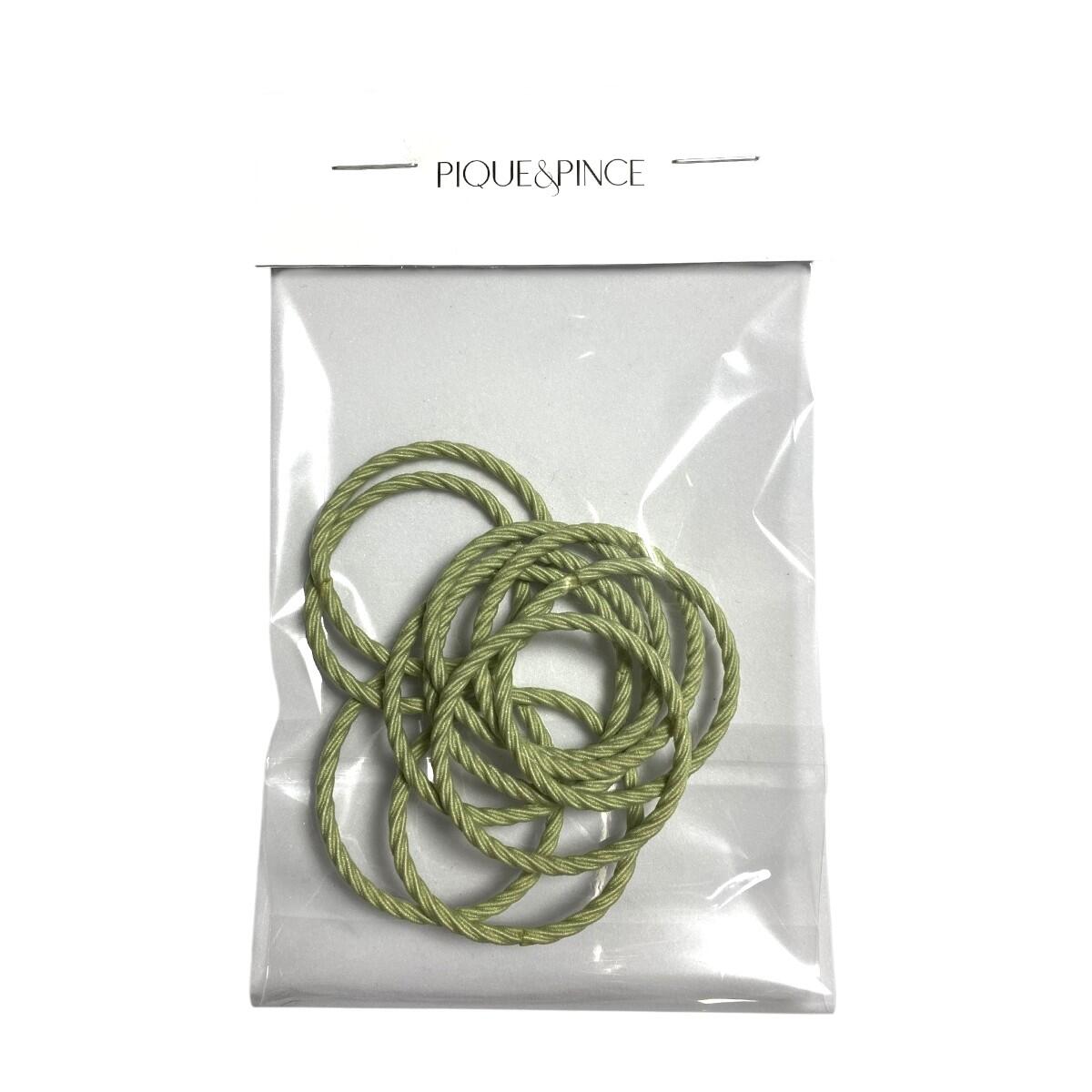 petit élastique torsadé 3 cm vert 2