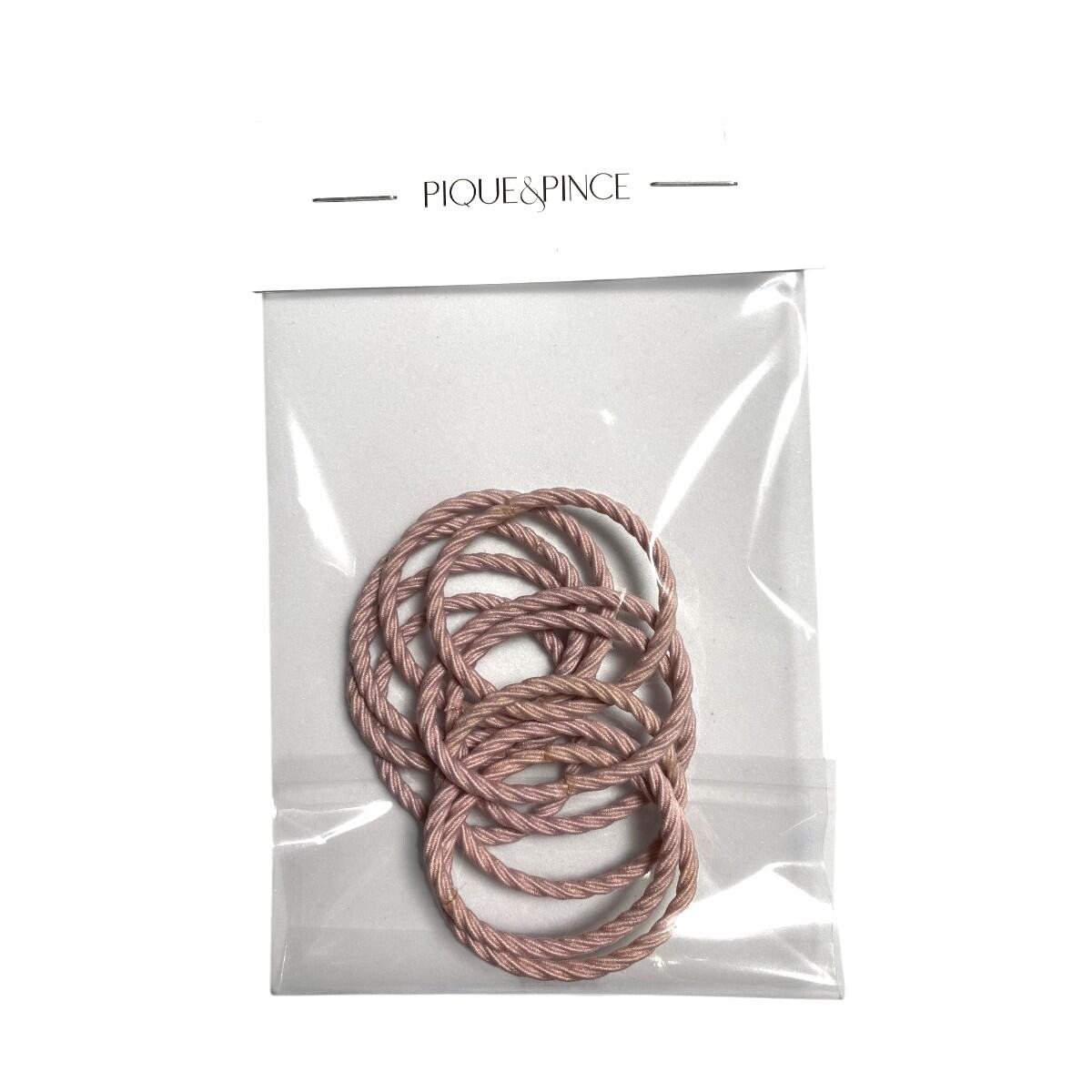 petit élastique torsadé 3 cm rose 2