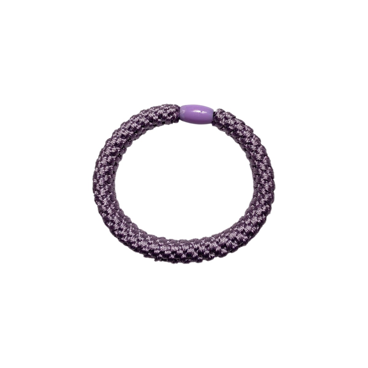 élastique à cheveux épais tressé sans métal violet-Photoroom