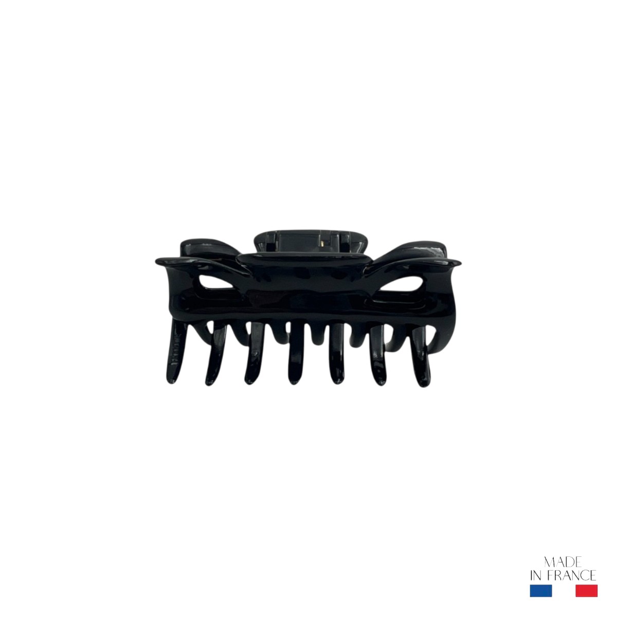 Pince à cheveux noire 7,5 cm