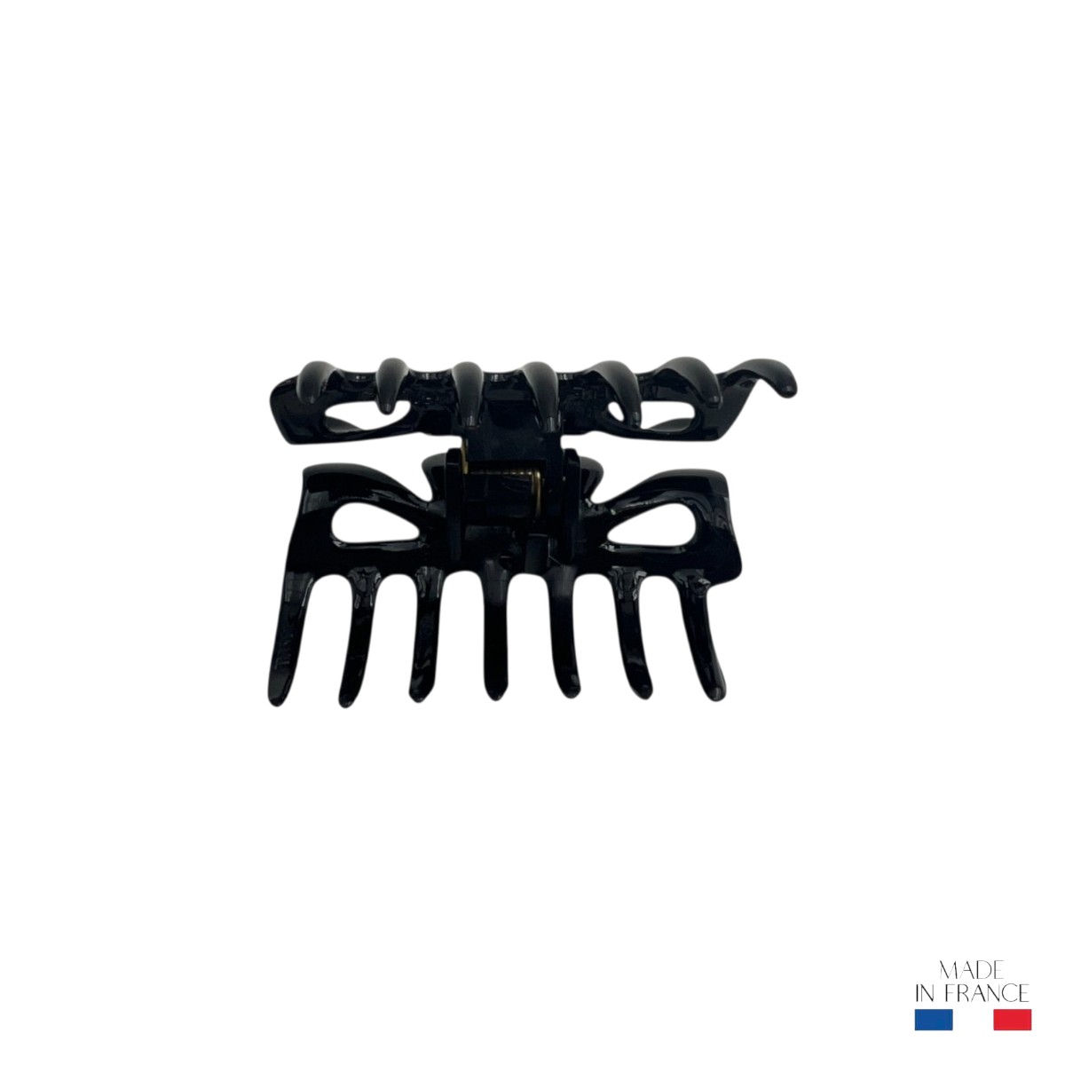 pince à cheveux noir injecté 6,3 cm 3-Photoroom