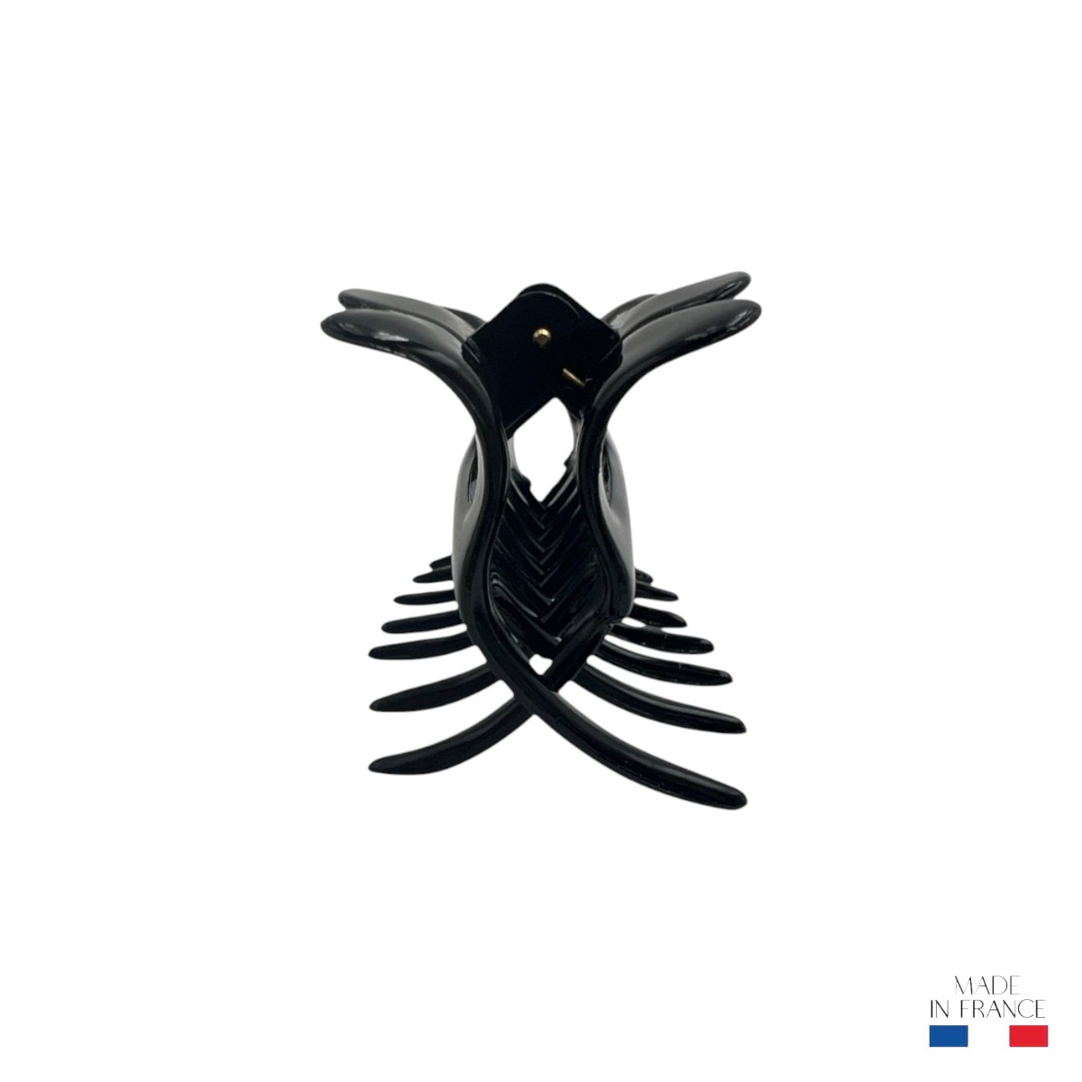 grande pince à cheveux forme papillon noir injecté 8,5 cm 2-Photoroom