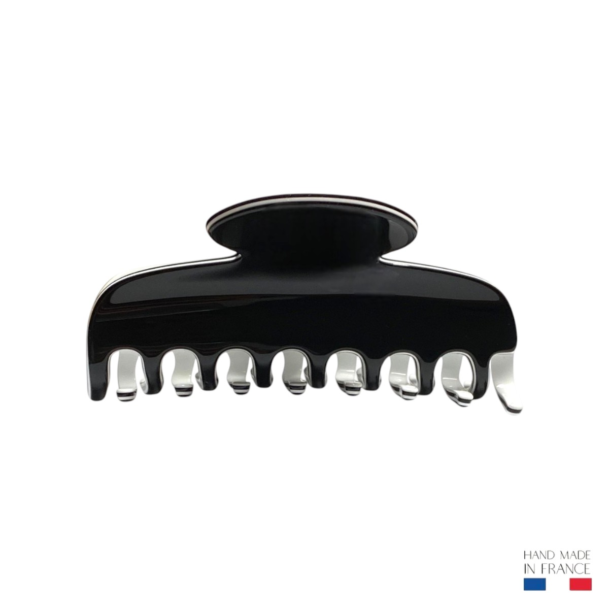 grande pince à cheveux 8 cm noir et blanc 2-Photoroom