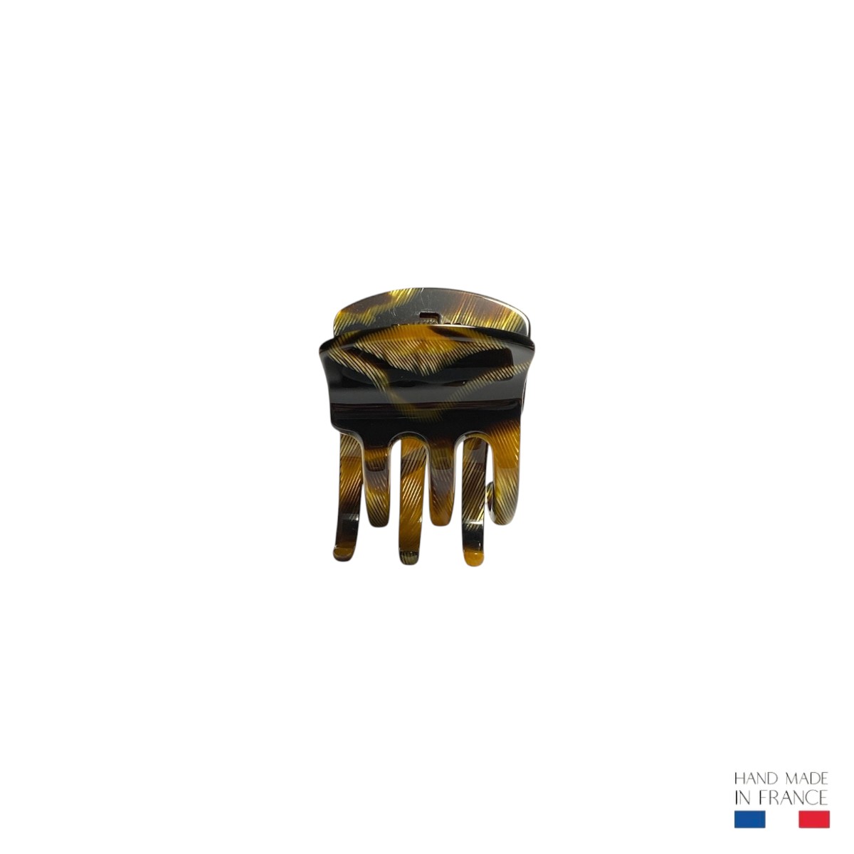 Petite pince à Cheveux Corne Dorée 3,5 cm