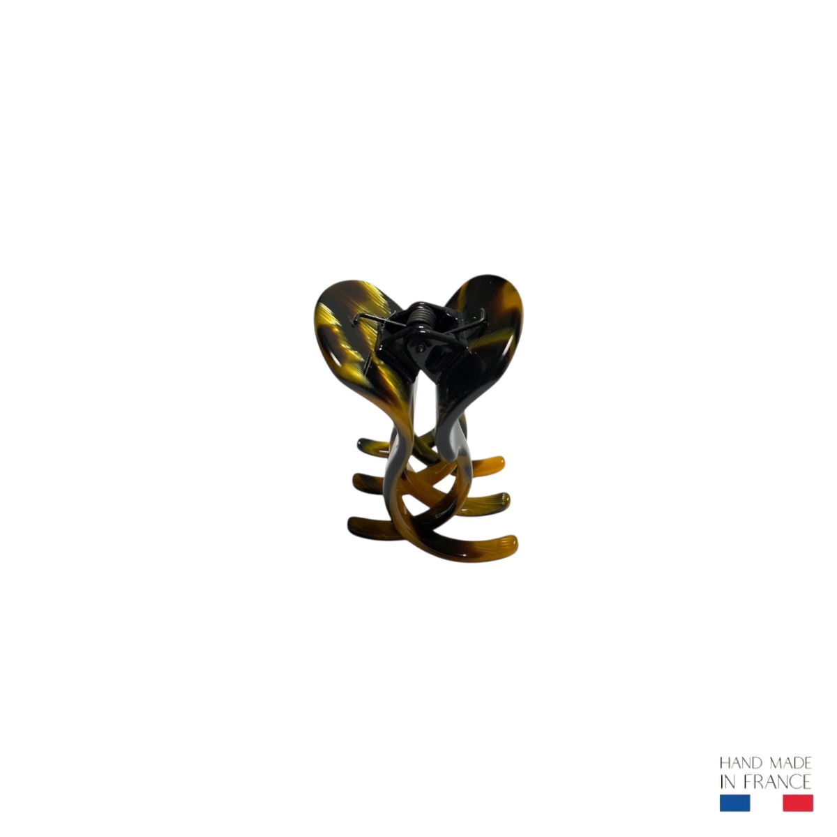 petite pince à cheveux 3,5 cm corne dorée 3-Photoroom
