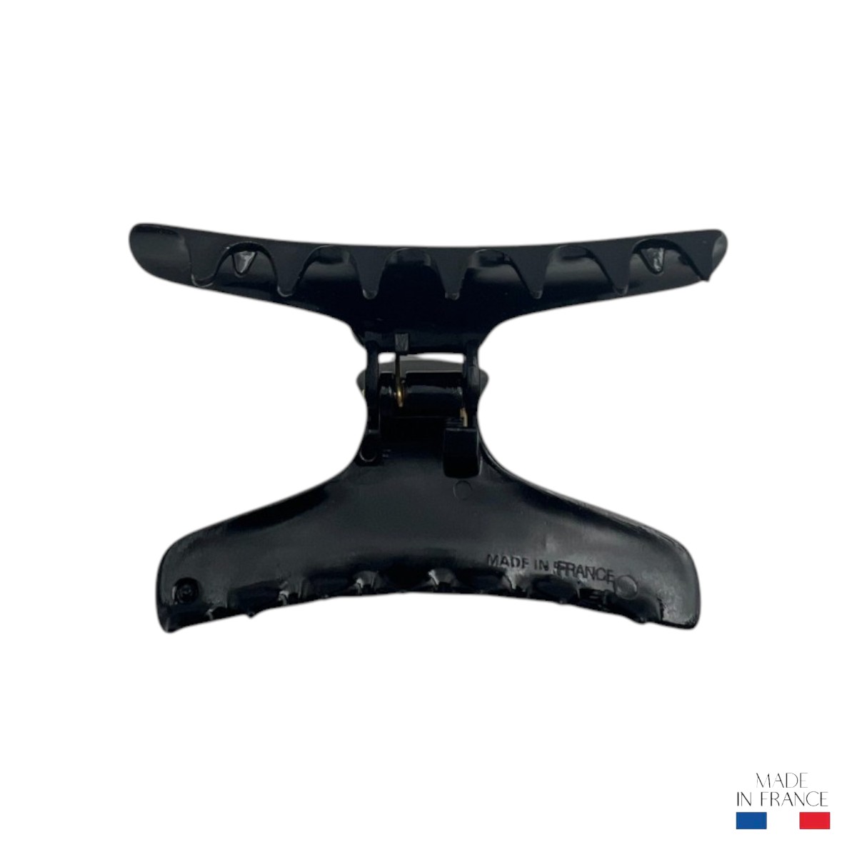 pince à cheveux classique noir 8 cm injecté 3-Photoroom