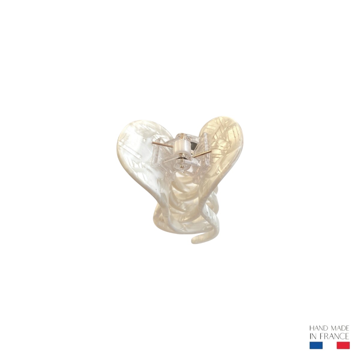 petite pince à cheveux blanc nacré 4 cm 3-Photoroom