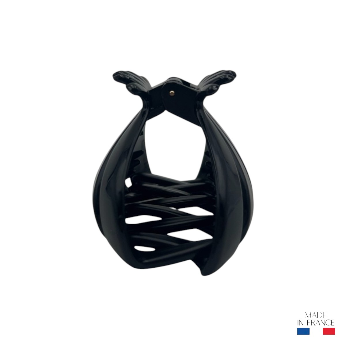 pince à cheveux crabe noir 8 cm injecté 2-Photoroom