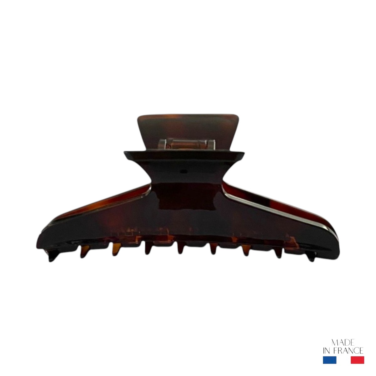 grande pince à cheveux marron 9 cm injecté 2-Photoroom