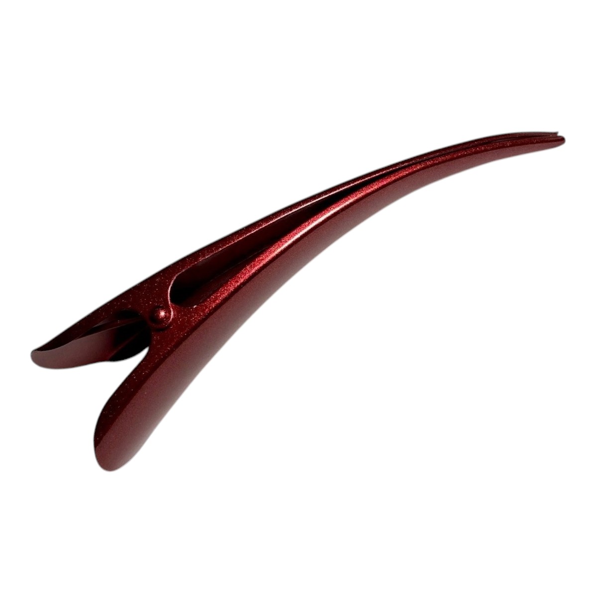 pince à cheveux pélican large métal rouge 2-Photoroom