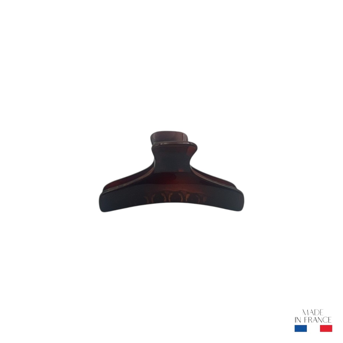 Petite pince à cheveux marron 5,5 cm