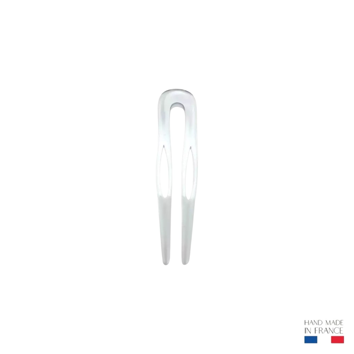 Épingle à Cheveux Femme - Pavé De Cristaux - Métal Rhodié Et Transparent - Élégante - NEUVE