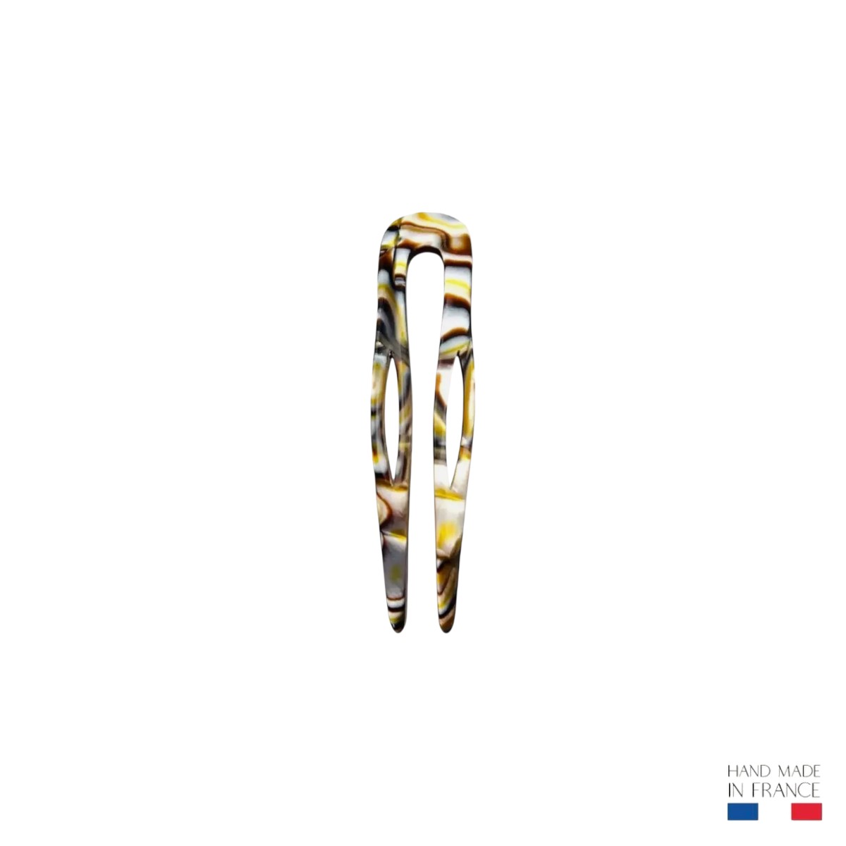Épingle à cheveux 6,5 cm - Onyx