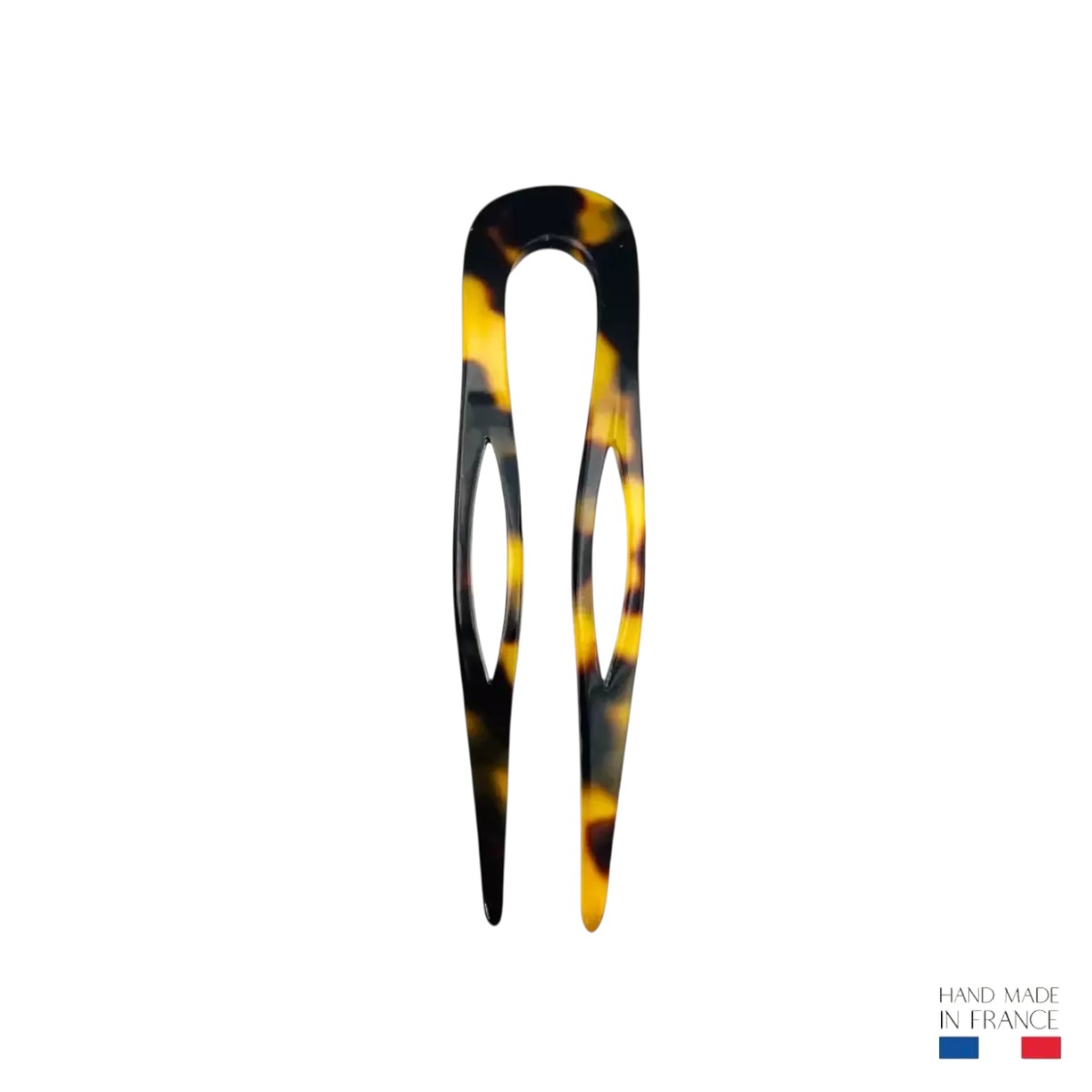Épingle à chignon 8,5 cm - Écaille foncée