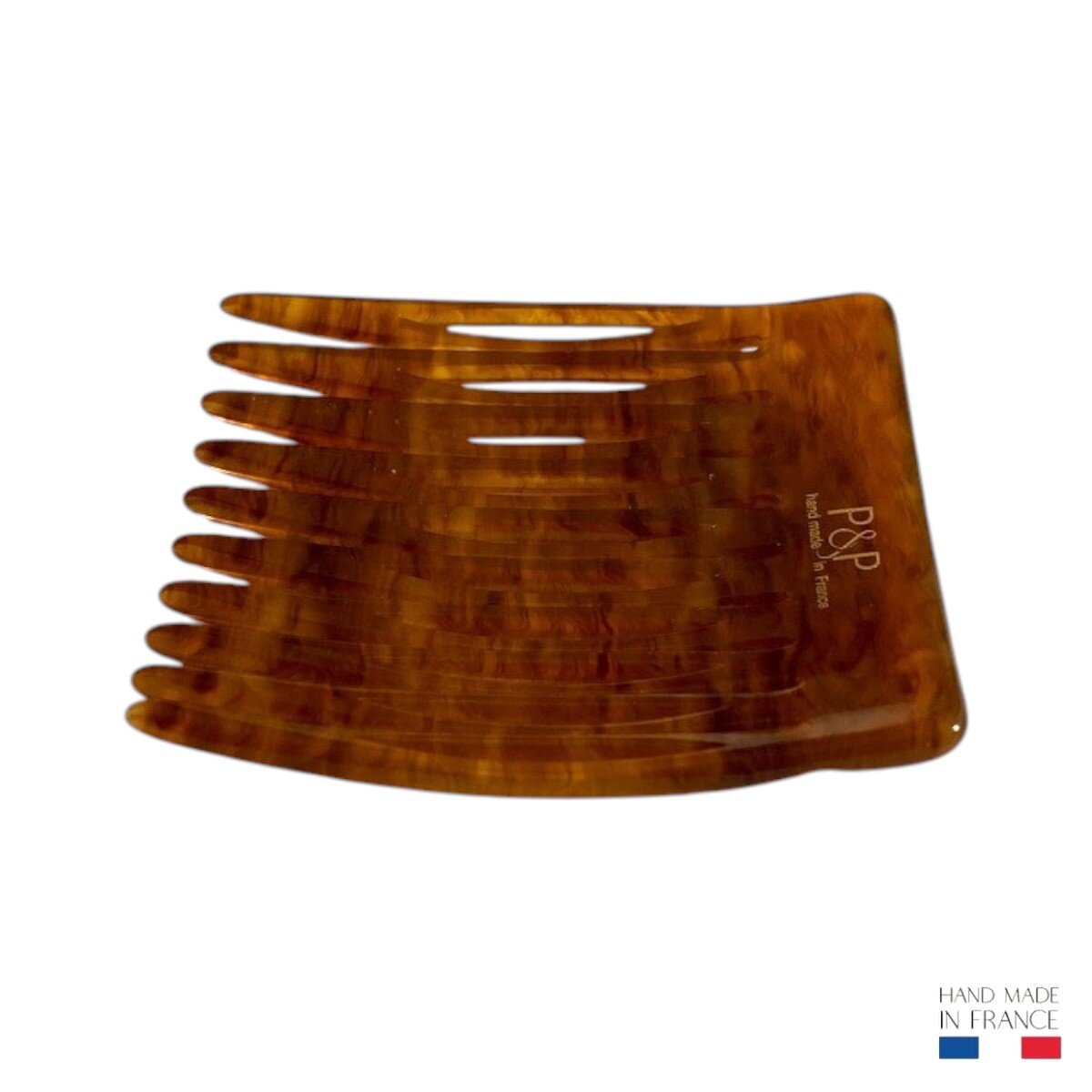 peigne à cheveux 10 dents écaille caramel 4