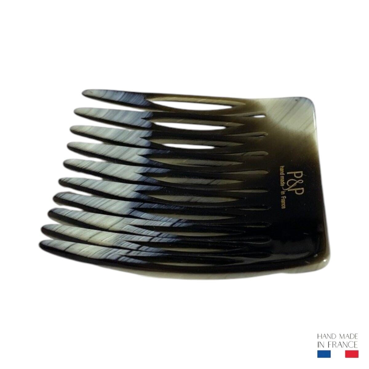 peigne à cheveux 10 dents corne noire 4