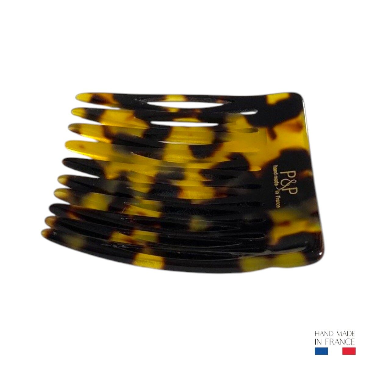 peigne à cheveux 10 dents écaille foncée 4