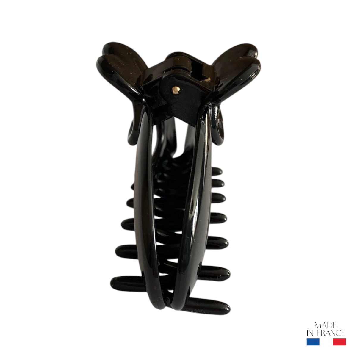 pince à cheveux motif trèfle 8,5 cm noir 3-Photoroom