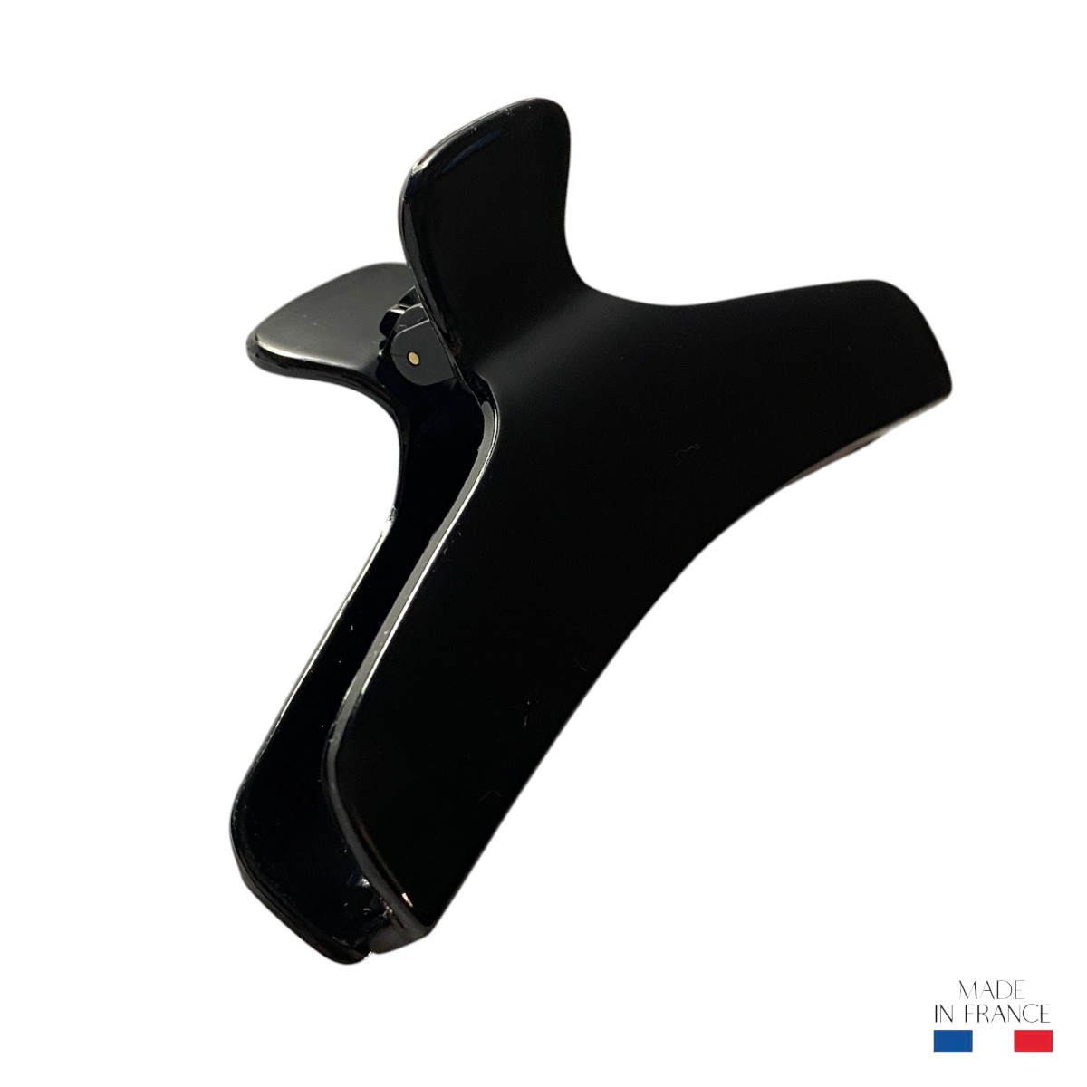 Grande pince à cheveux noire 10 cm
