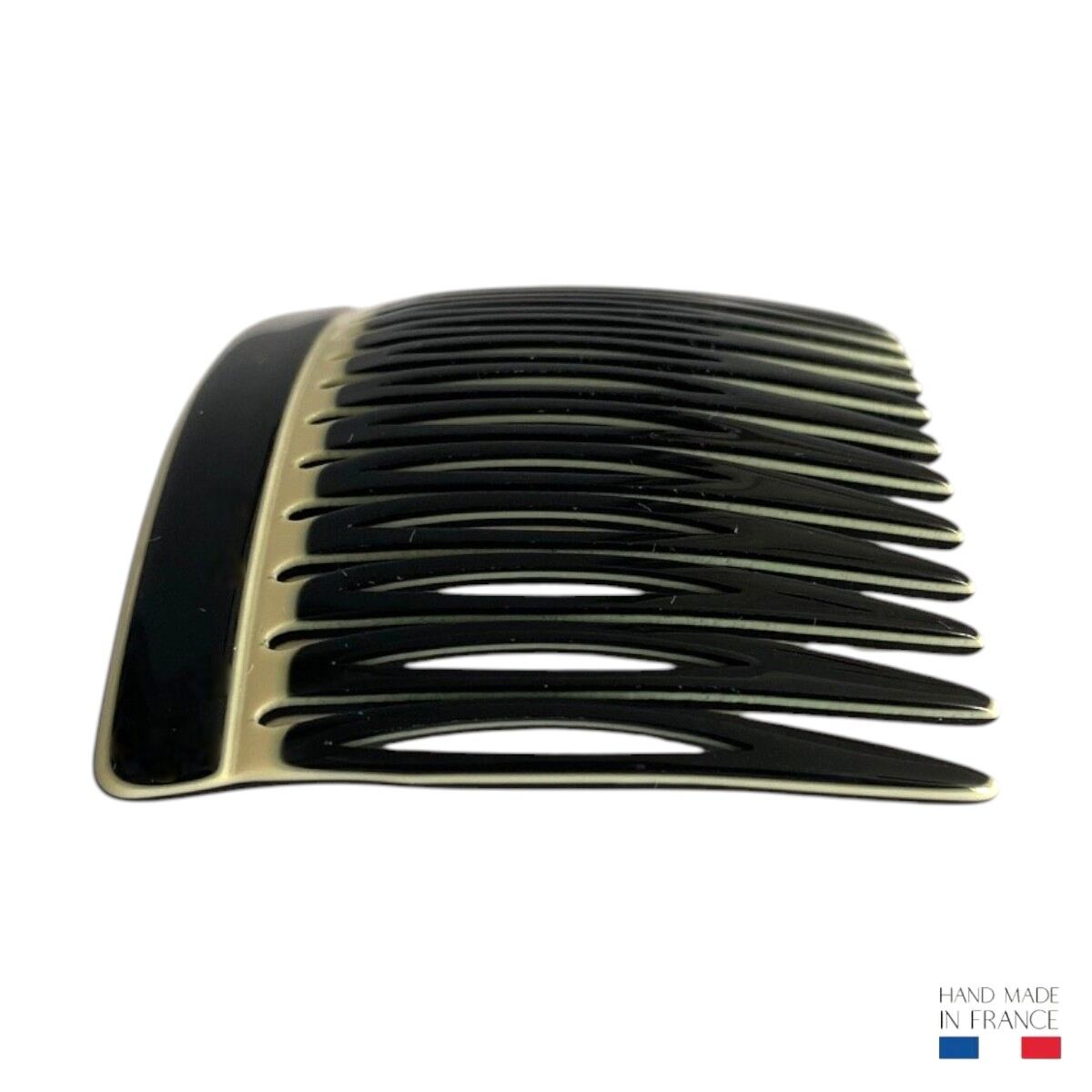 peigne à cheveux 13 dents noir et beige 3