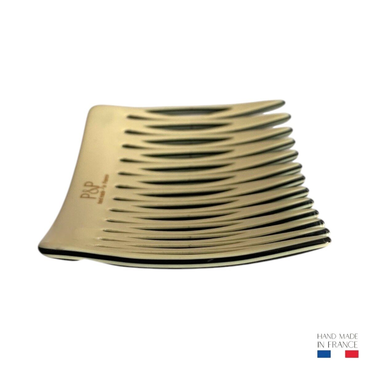 peigne à cheveux 13 dents noir et beige 4
