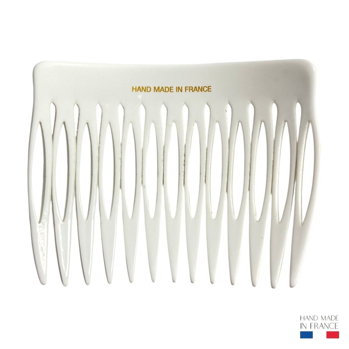 peigne à cheveux 13 dents blanc 2
