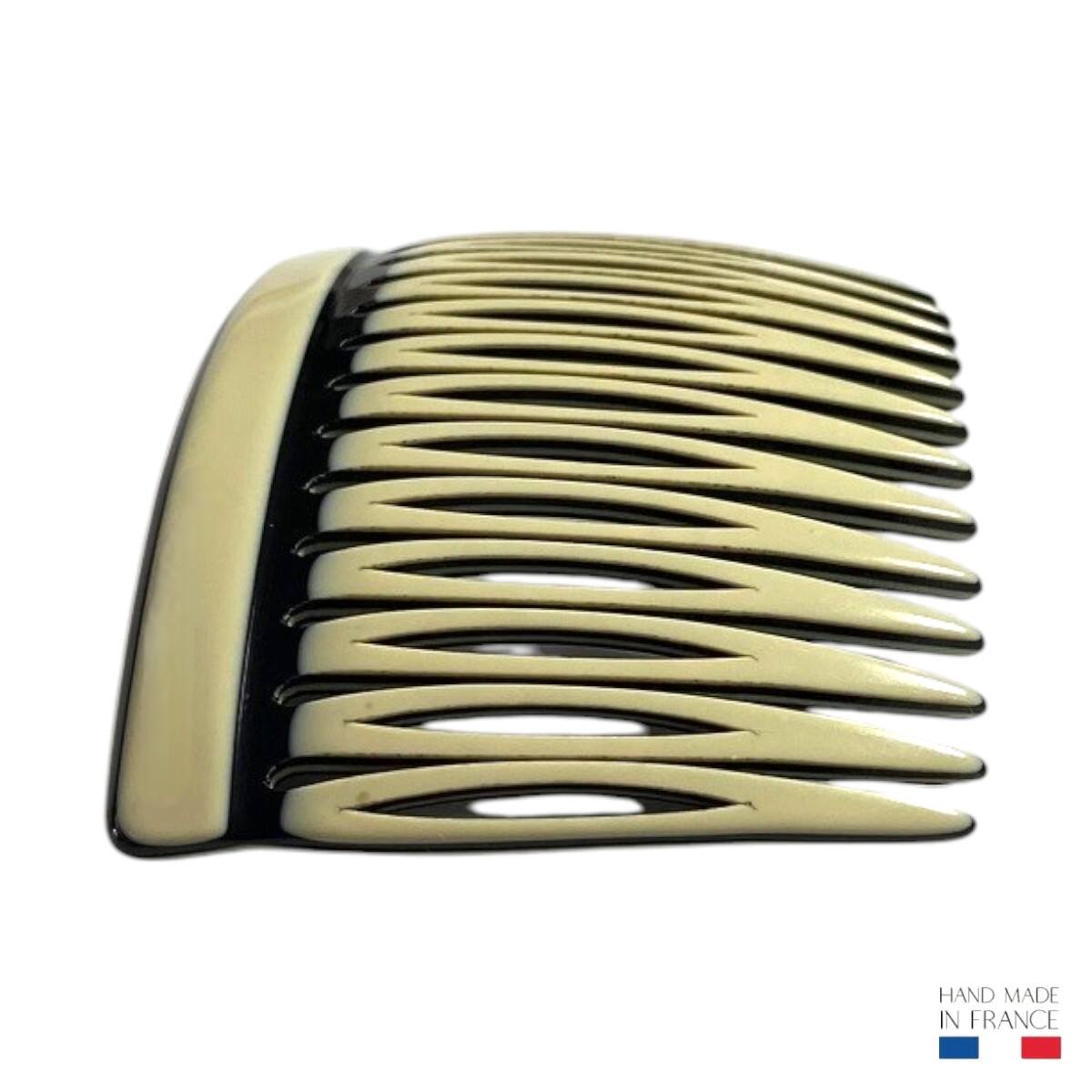 peigne à cheveux 13 dents beige et noir 3
