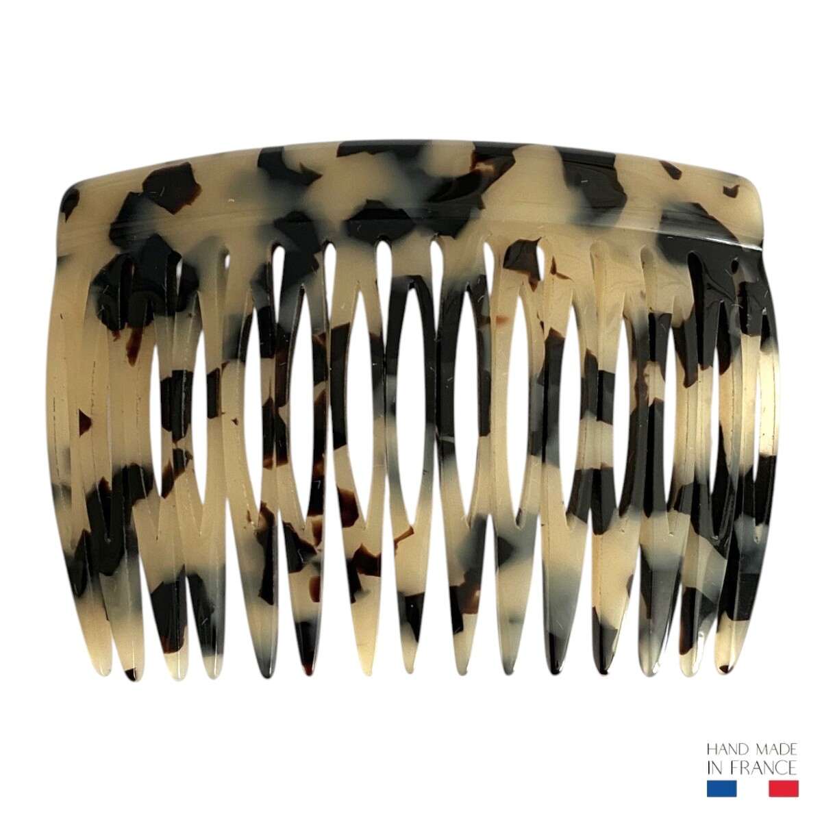 Peigne à cheveux écaille claire - 15 dents