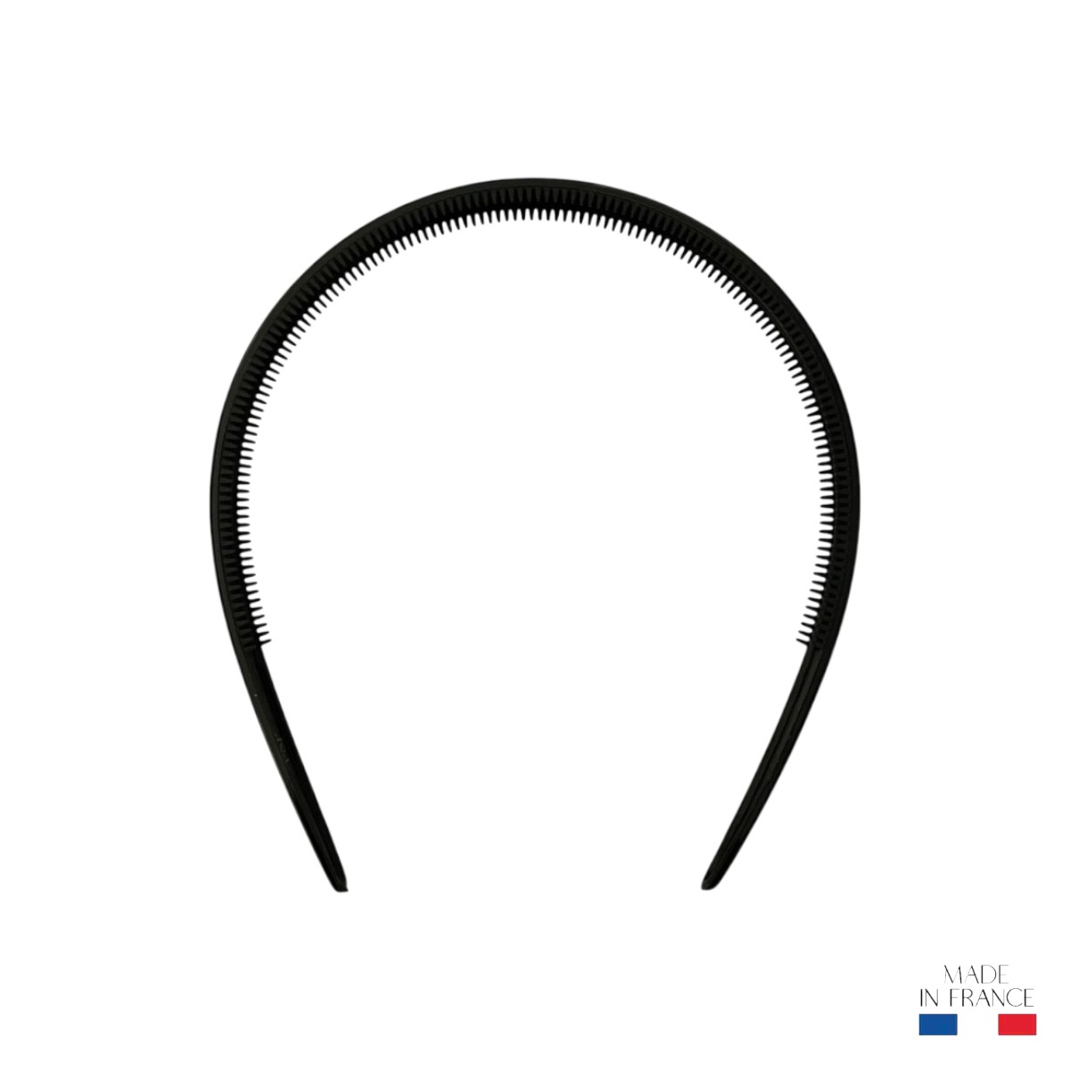 Serre-tête noir 1 cm avec picots