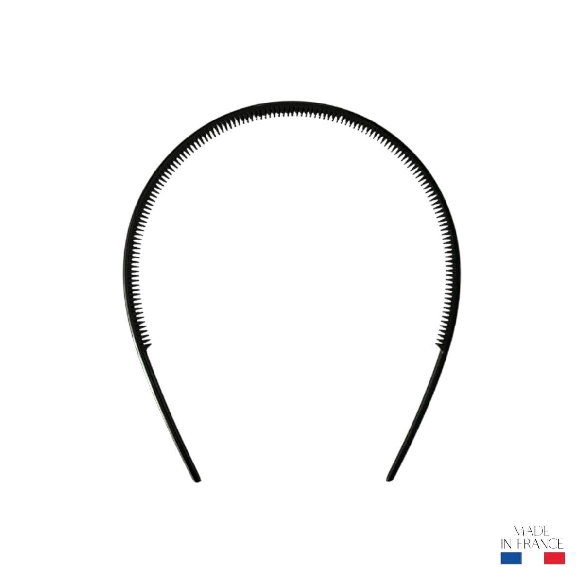 Serre-tête noir 7 mm avec picots