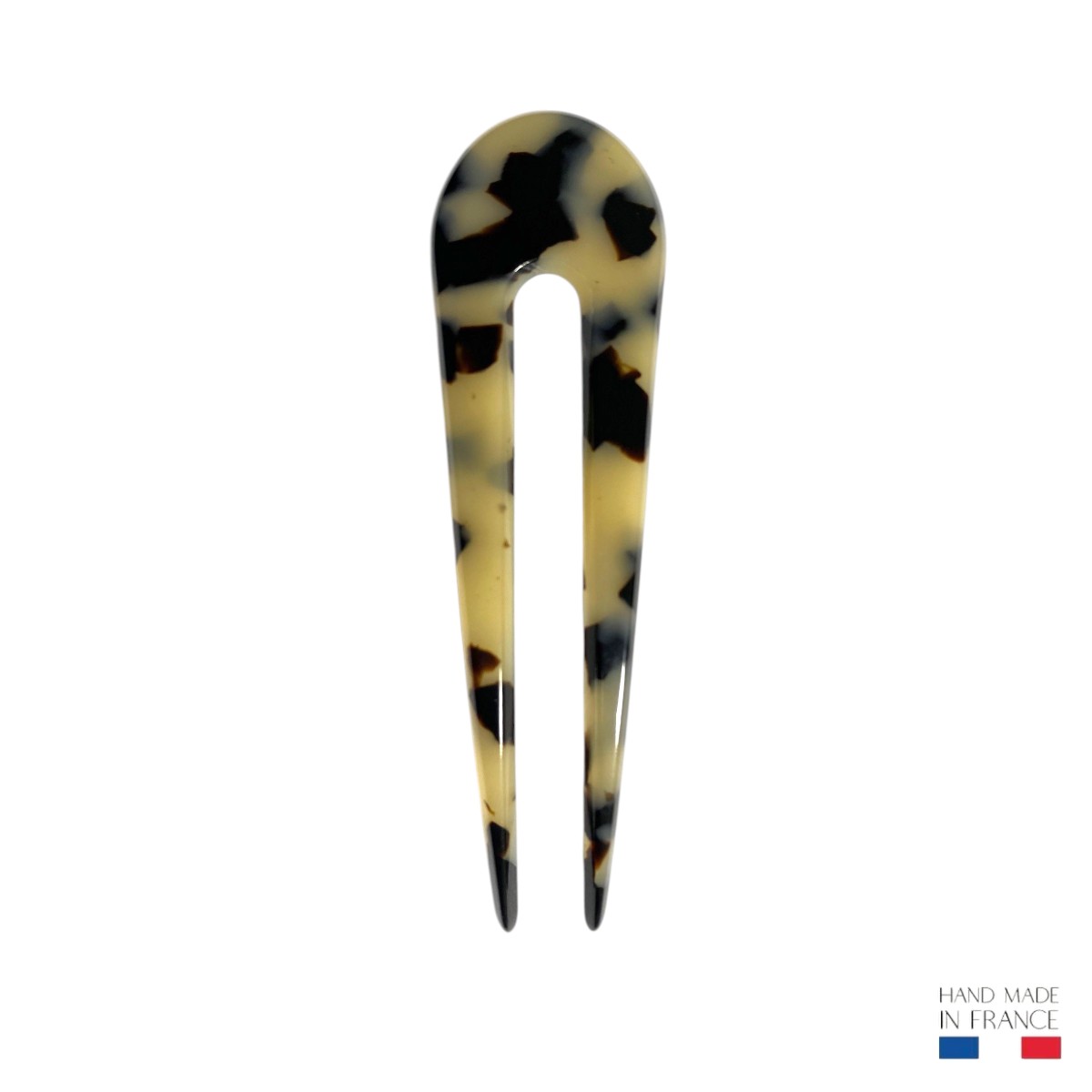 Épingle à chignon 9,5 cm - Écaille claire