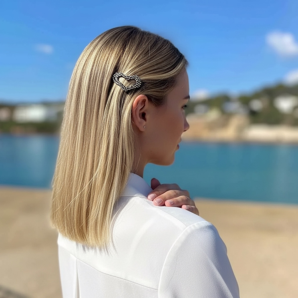 Barrette à cheveux Rose