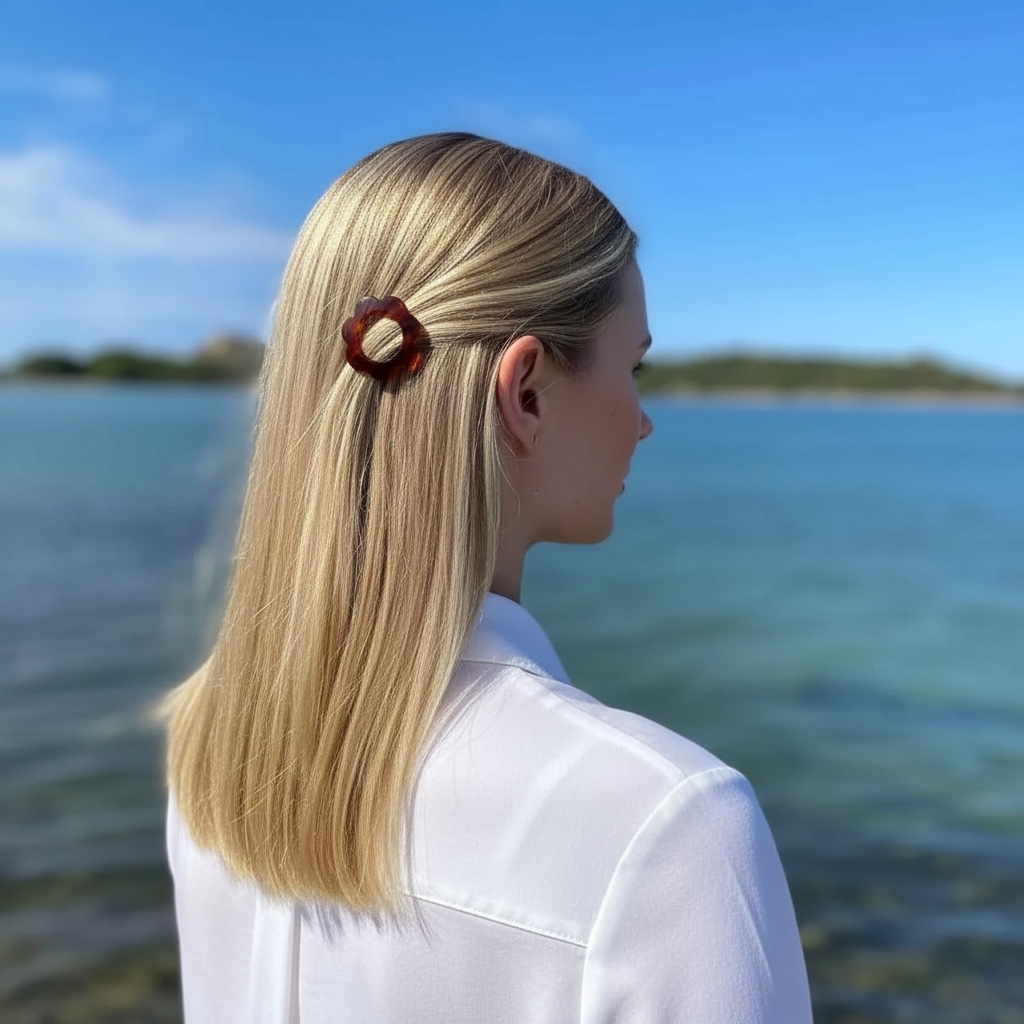 Barrette à cheveux Léopoldine Vison