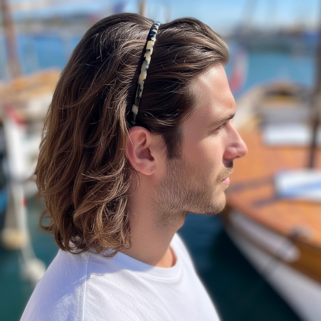 Serre-tête homme en acétate 5 mm – Fabriqué en France