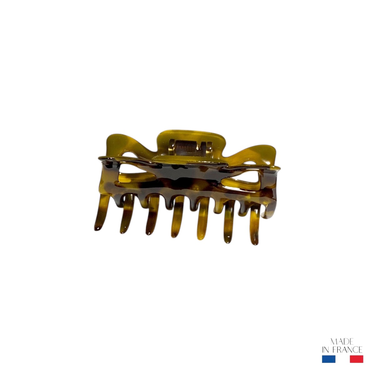 Pince à cheveux écaille ajourée 7,5 cm
