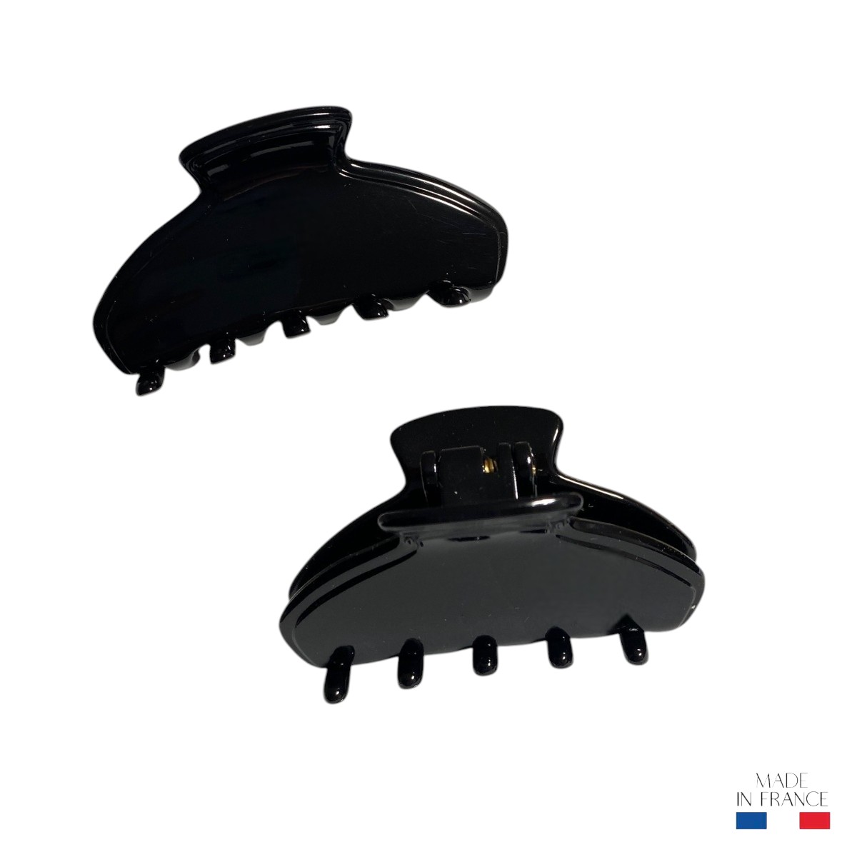petite-pince-noir-acetate-arrondie-6-cm