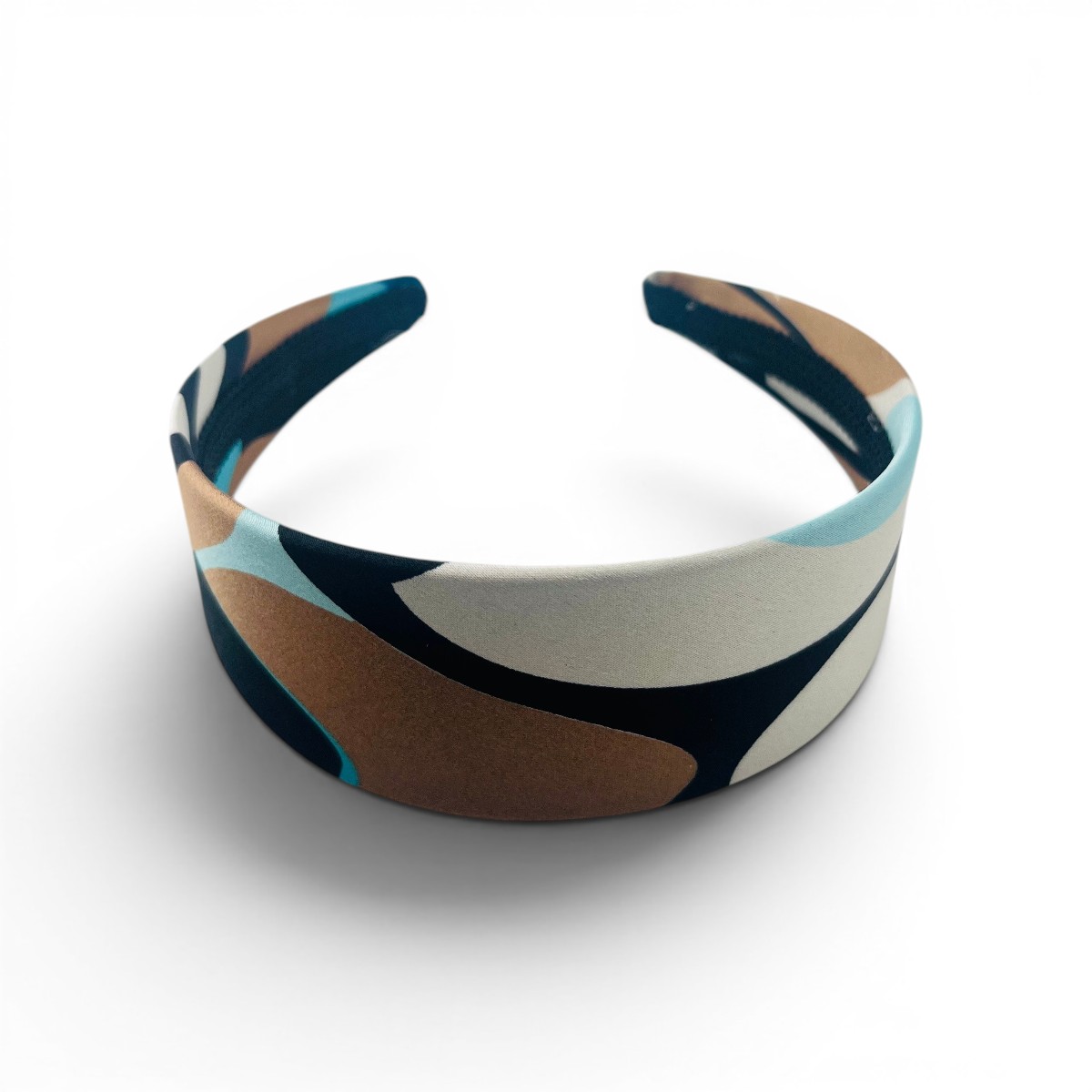 Serre-tête graphique Bleu & Caramel
