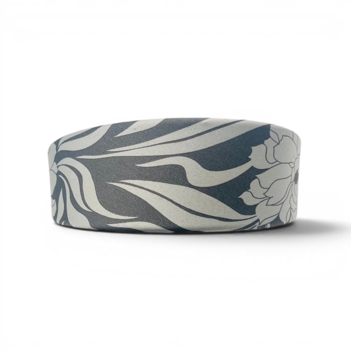 serre tete tissu FLORAL GRIS ARGENT4