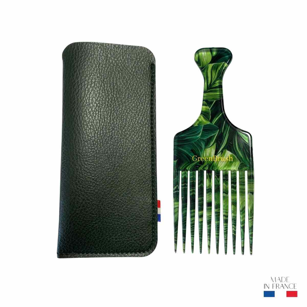 peigne-afro-motif-jungle-acetate-fabrication-francaise-etui
